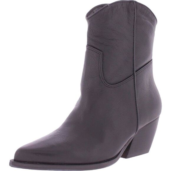 Steve Madden Shoes - Steve Madden Womens Wolfer Black Suede Cowboy, Western Boots Shoes New